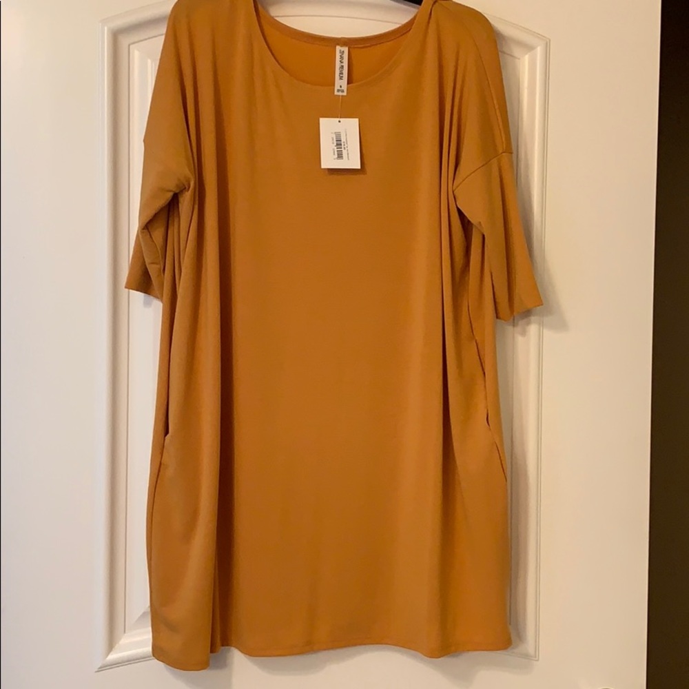 Boutique mustard dress/tunic, sz S